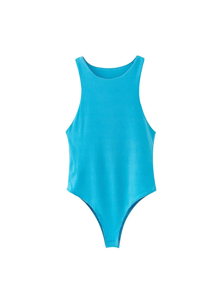 2022 summer solid sexy bodycon women bodysuits female 4 color green slim casual bodysuit chic lady club short playsuits femme