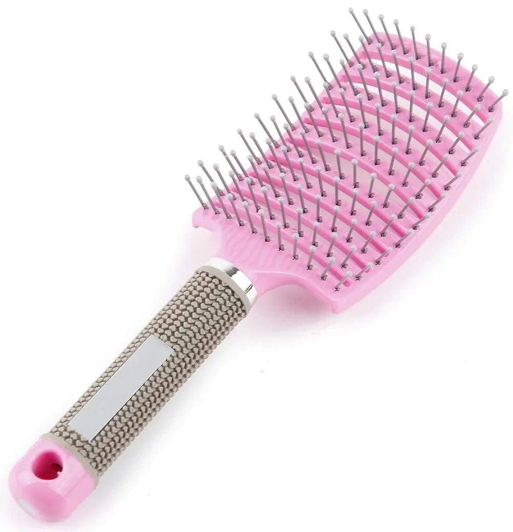 Hair Brush Hair Comb Detangling Hair Brush Bristle&Nylon Women Wet Massage Comb Curly Hairdressing Salon Styling Tools