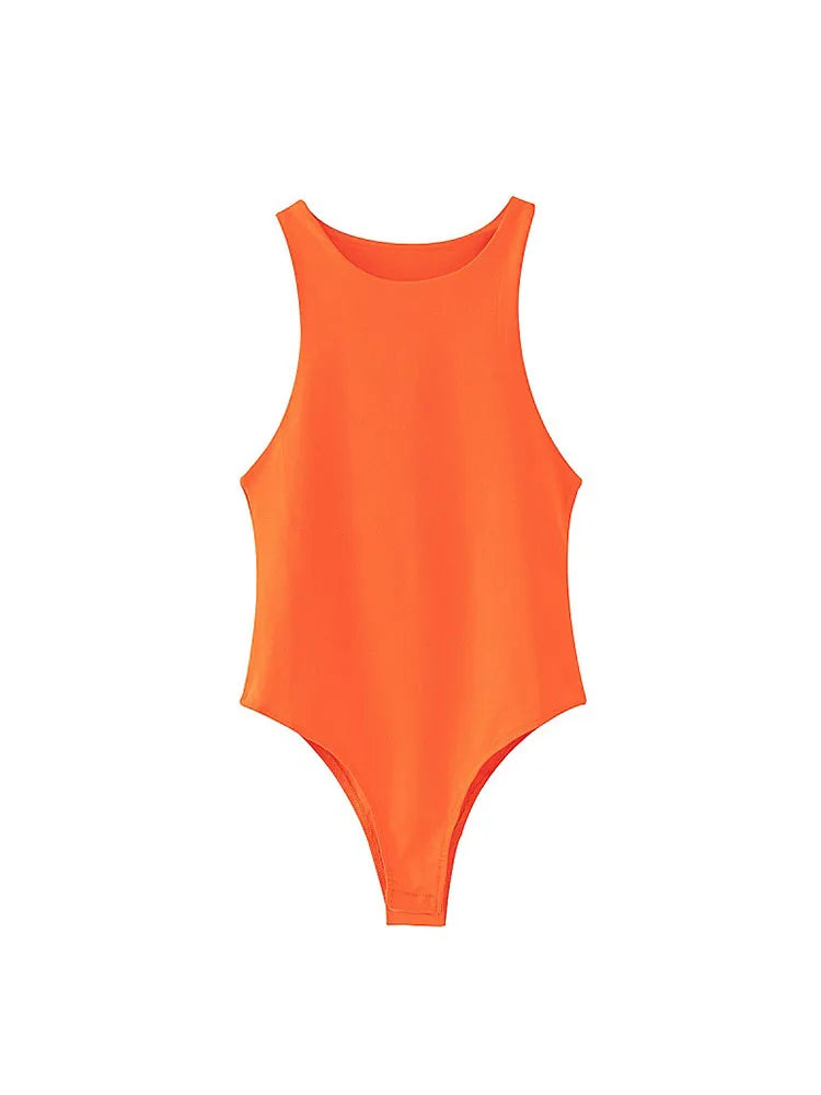 2022 summer solid sexy bodycon women bodysuits female 4 color green slim casual bodysuit chic lady club short playsuits femme