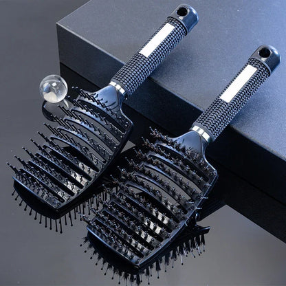 Hair Brush Hair Comb Detangling Hair Brush Bristle&Nylon Women Wet Massage Comb Curly Hairdressing Salon Styling Tools