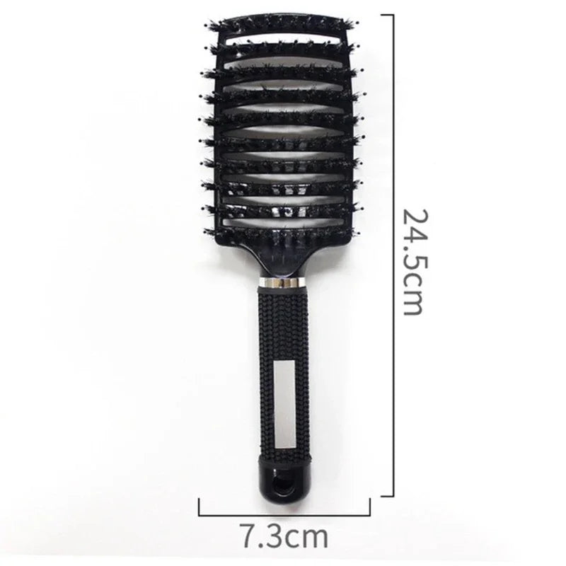 Hair Brush Hair Comb Detangling Hair Brush Bristle&Nylon Women Wet Massage Comb Curly Hairdressing Salon Styling Tools